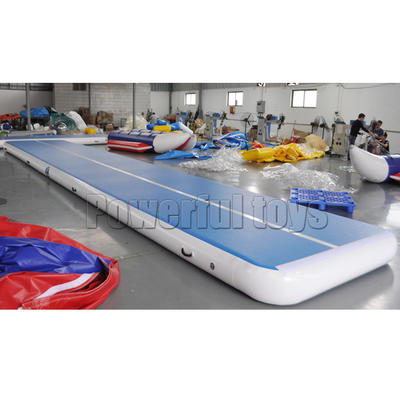 Gymnastic inflatable air track mat