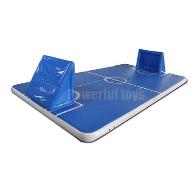 Gymnastic air track floor for football game