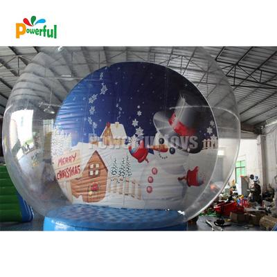 Inflatable snow globe for Christmas decoration