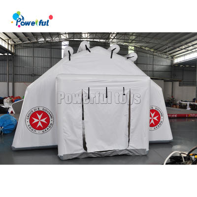 Outdoor portable inflatable emergency tent