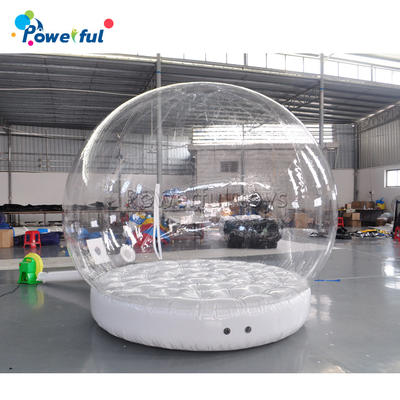 3m transparent inflatable bubble snow globe tent for Christmas decorations